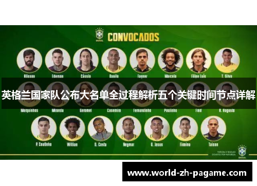 英格兰国家队公布大名单全过程解析五个关键时间节点详解