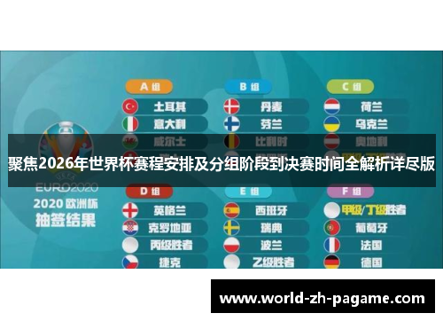 聚焦2026年世界杯赛程安排及分组阶段到决赛时间全解析详尽版